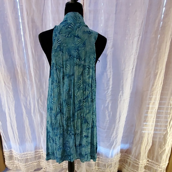 LOST RIVER LONG VEST CRINKLE WITH MATCHING SCARF - Picture 4 of 7